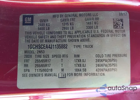 2018 Chevrolet Colorado Lt from USA, damaged, VIN 1GCHSCEA4J1135882